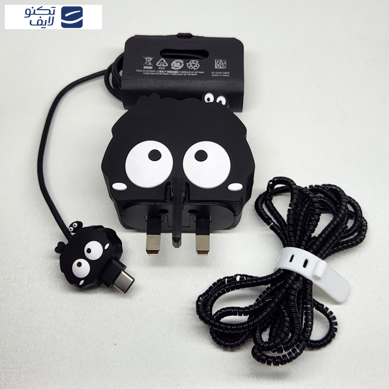 محافظ کابل مدل فانتزی طرح چشم به همراه محافظ شارژ دیواری مجموعه 4 عددی محافظ کابل مدل فانتزی طرح چشم به همراه محافظ شارژ دیواری مجموعه 4 عددی