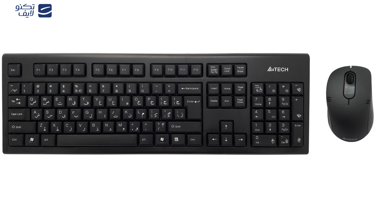 کیبورد و ماوس بی سیم ای فورتک مدل 7100N کیبورد و ماوس بی سیم ای فورتک مدل 7100N