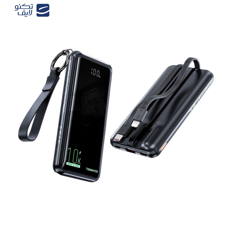 پاوربانک ترانیو مدل T-K16  ظرفیت 10000 میلی آمپر ساعت پاوربانک ترانیو مدل T-K16  ظرفیت 10000 میلی آمپر ساعت