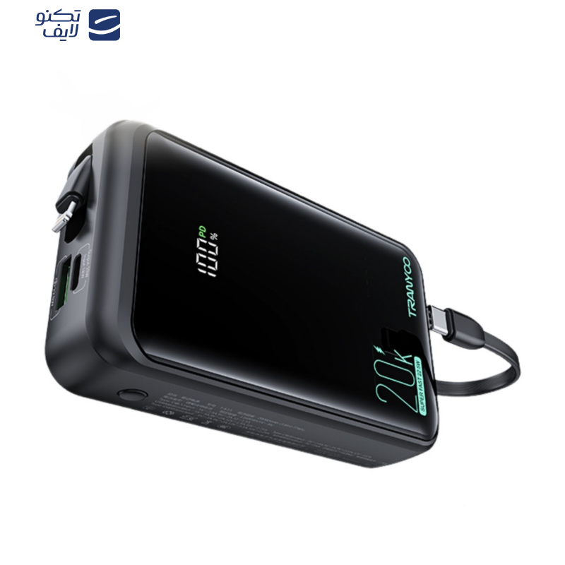 پاوربانک ترانیو مدل T-K17 ظرفیت 20000 میلی آمپر ساعت پاوربانک ترانیو مدل T-K17 ظرفیت 20000 میلی آمپر ساعت