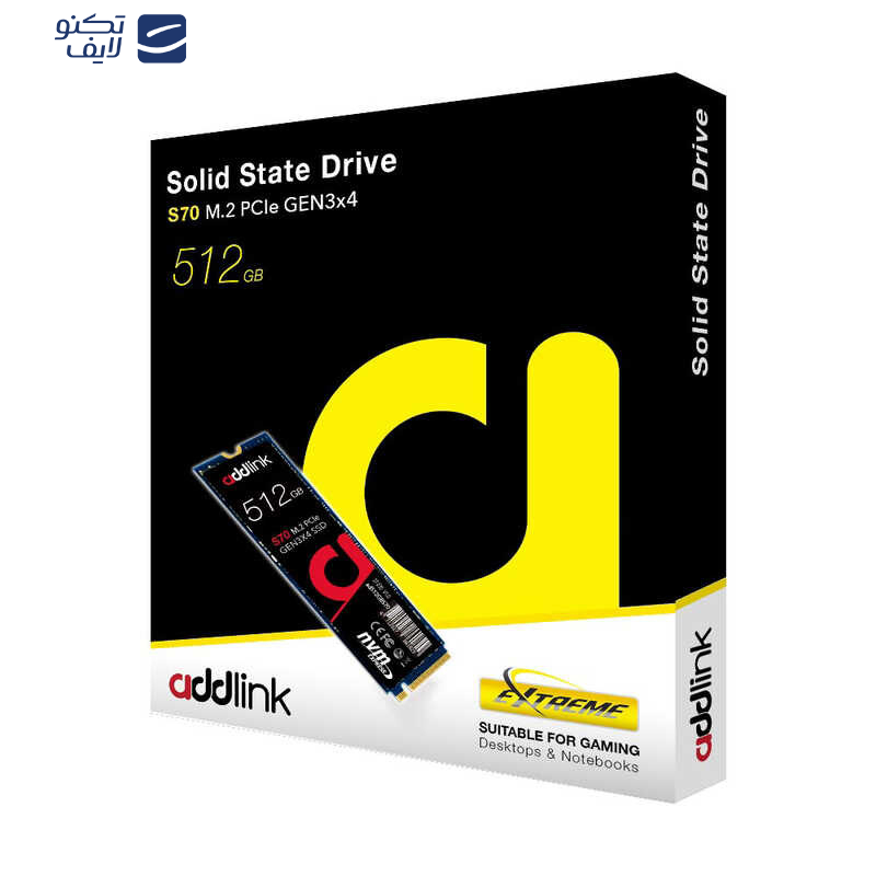 اس اس دی اینترنال ادلینک مدل S70 ظرفیت 512 گیگابایت اس اس دی اینترنال ادلینک مدل S70 ظرفیت 512 گیگابایت