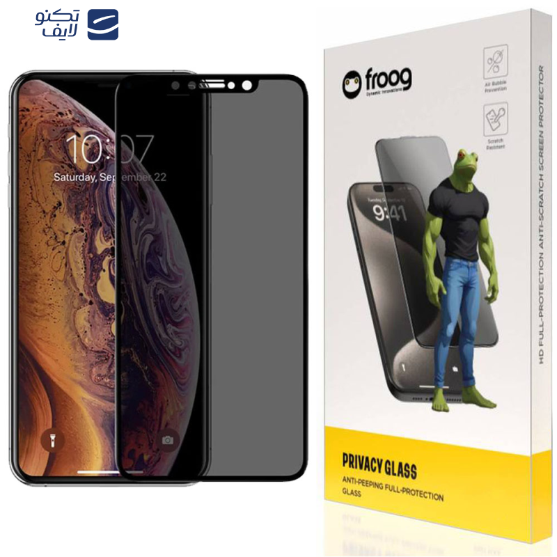 محافظ صفحه نمایش حریم شخصی فراگ مدل Privacy مناسب برای گوشی موبایل اپل iPhone 11 Pro Max / XS Max محافظ صفحه نمایش حریم شخصی فراگ مدل Privacy مناسب برای گوشی موبایل اپل iPhone 11 Pro Max / XS Max