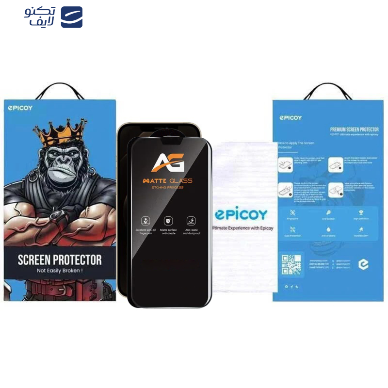 محافظ صفحه نمایش مات اپیکوی مدل AG Matte Etching مناسب برای گوشی موبایل اپل iPhone 13 pro max/ 14 Plus محافظ صفحه نمایش مات اپیکوی مدل AG Matte Etching مناسب برای گوشی موبایل اپل iPhone 13 pro max/ 14 Plus