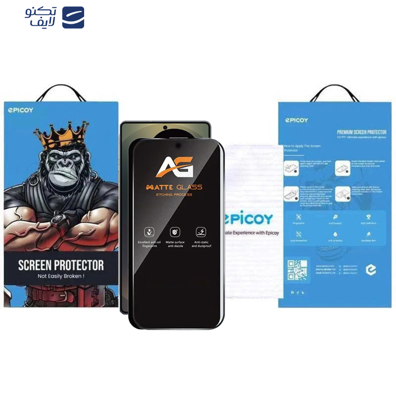 محافظ صفحه نمایش مات اپیکوی مدل AG Matte Etching مناسب برای گوشی موبایل سامسونگ Galaxy S24 Ultra محافظ صفحه نمایش مات اپیکوی مدل AG Matte Etching مناسب برای گوشی موبایل سامسونگ Galaxy S24 Ultra
