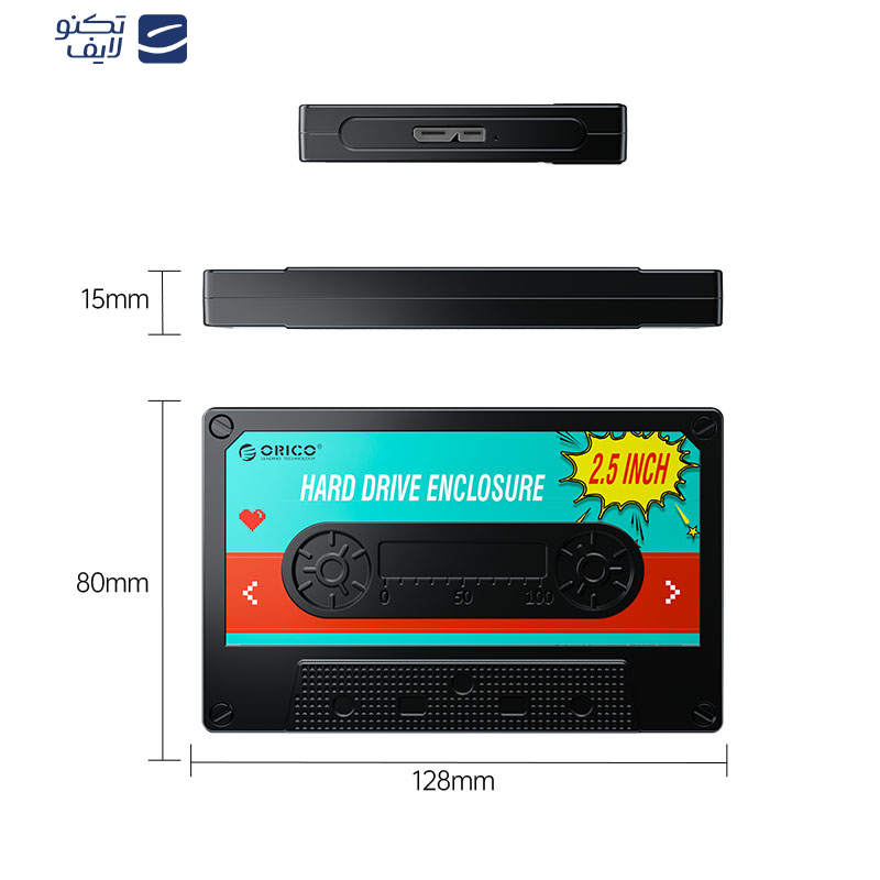 قاب هارد اکسترنال اوریکو مدل 2580U3-V1 قاب هارد اکسترنال اوریکو مدل 2580U3-V1