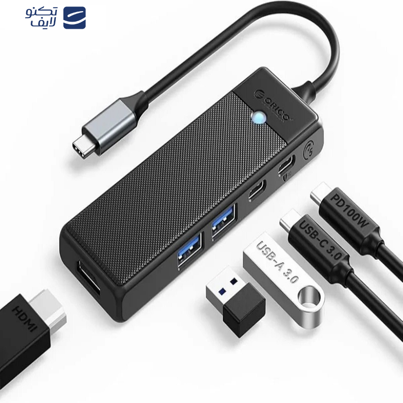 هاب 5 پورت USB-C اوریکو مدل PWD-5P هاب 5 پورت USB-C اوریکو مدل PWD-5P