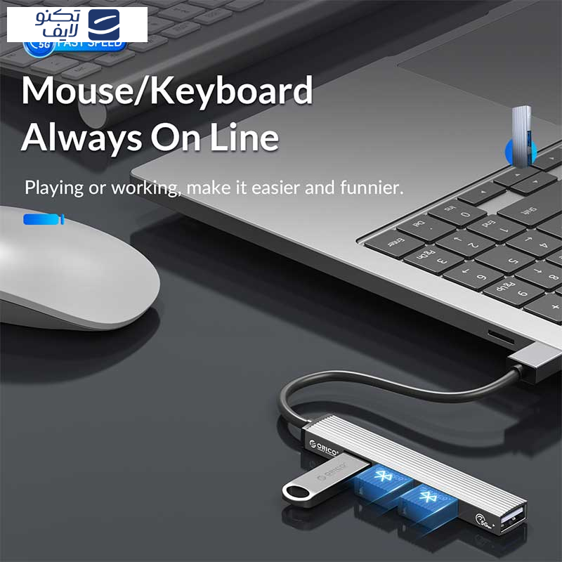 هاب چهار پورت USB اوریکو مدل AH-A13 هاب چهار پورت USB اوریکو مدل AH-A13