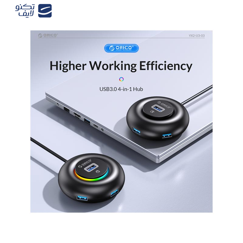هاب 4 پورت USB-A اوریکو مدل YXR2-C3 هاب 4 پورت USB-A اوریکو مدل YXR2-C3