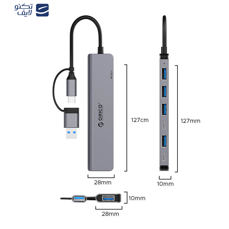هاب هفت پورت USB اوریکو مدل YSA7-U3 هاب هفت پورت USB اوریکو مدل YSA7-U3
