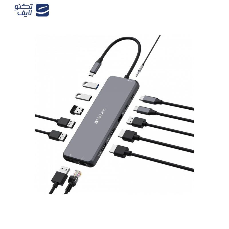 هاب 13 پورت USB-C ورباتیم مدل CMH-13 هاب 13 پورت USB-C ورباتیم مدل CMH-13