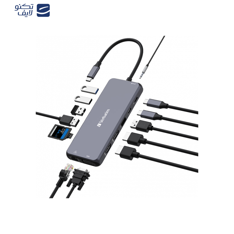 هاب 14 پورت USB-C ورباتیم مدل CMH-14 هاب 14 پورت USB-C ورباتیم مدل CMH-14