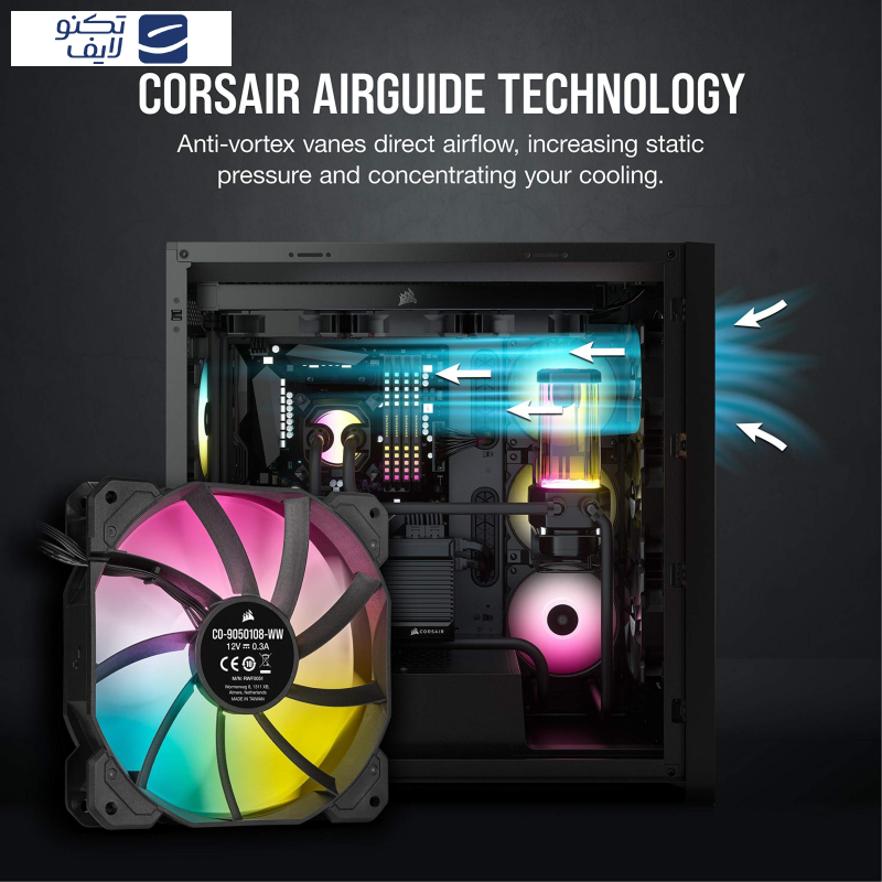 فن کیس کورسیر مدل iCUE SP120 RGB ELITE فن کیس کورسیر مدل iCUE SP120 RGB ELITE