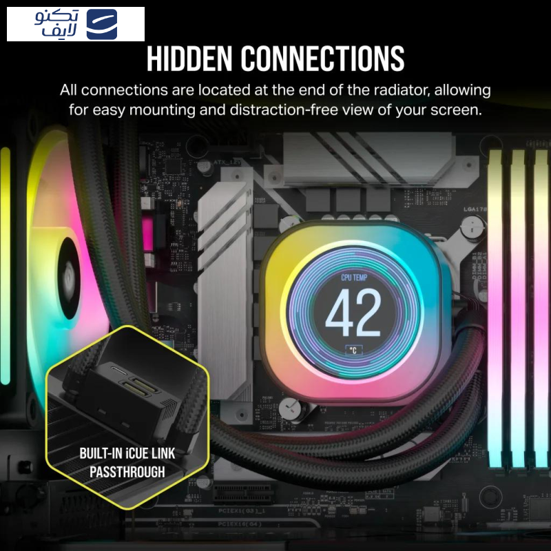 خنک کننده پردازنده کورسیر مدل iCUE LINK H170i RGB خنک کننده پردازنده کورسیر مدل iCUE LINK H170i RGB