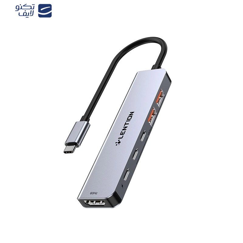 هاب 6 پورت USB-C لنشن مدل Ce37 هاب 6 پورت USB-C لنشن مدل Ce37