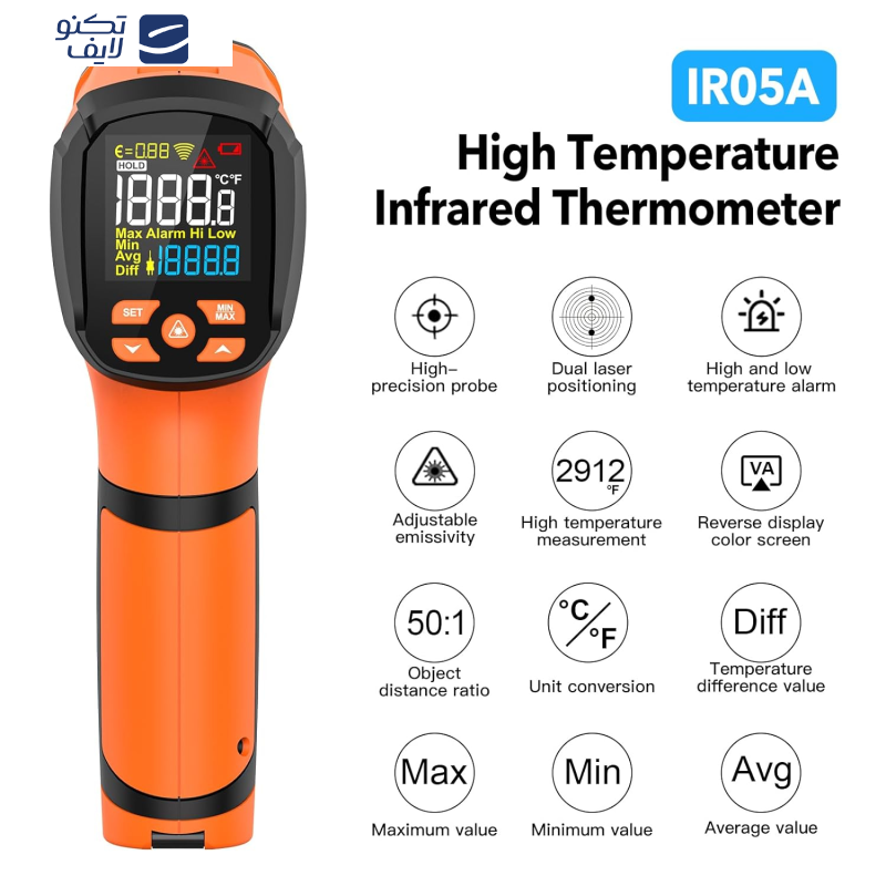 ترمومتر لیزری مستک مدل IR05A ترمومتر لیزری مستک مدل IR05A