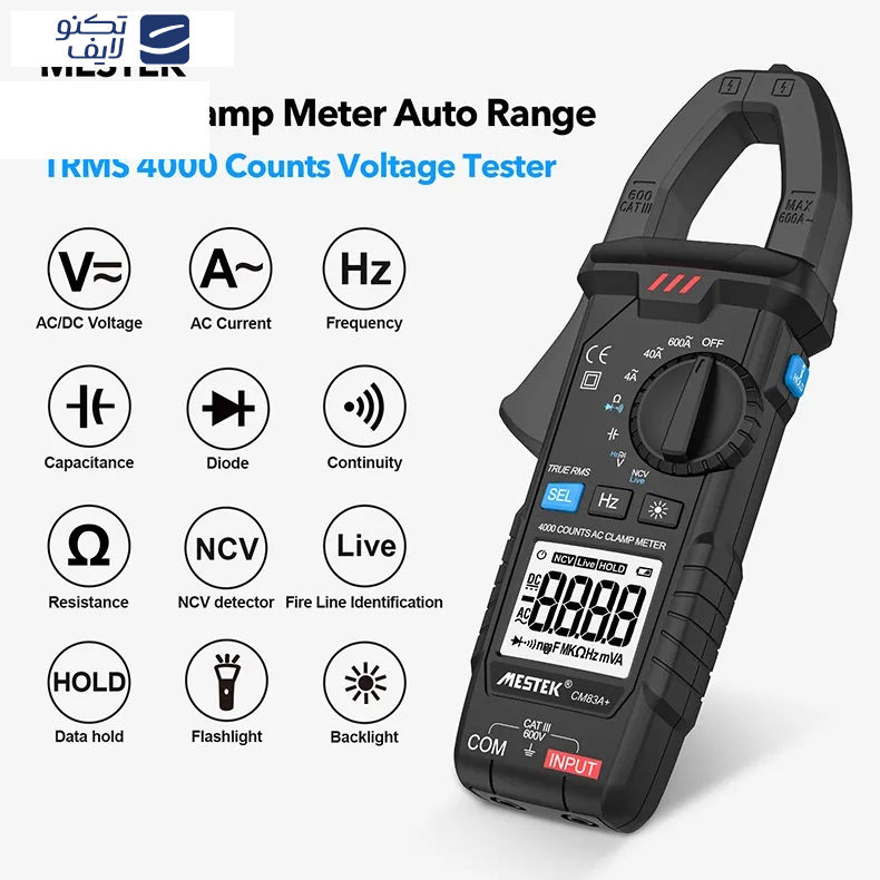 مولتی متر کلمپی دیجیتال مستک مدل CM83A PLUS مولتی متر کلمپی دیجیتال مستک مدل CM83A PLUS