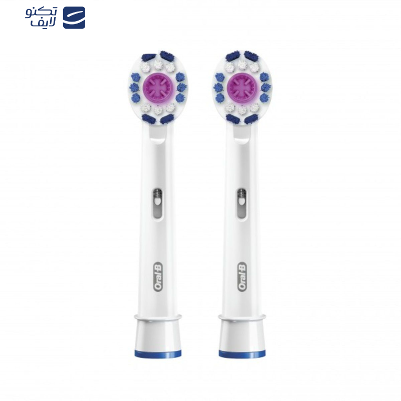 سری یدک مسواک برقی اورال-بی مدل 3D White بسته 2 عددی