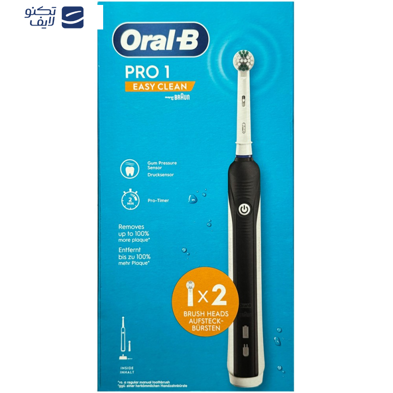 مسواک برقی اورال-بی مدل PRO 1 Easy Clean به همراه سری یدک