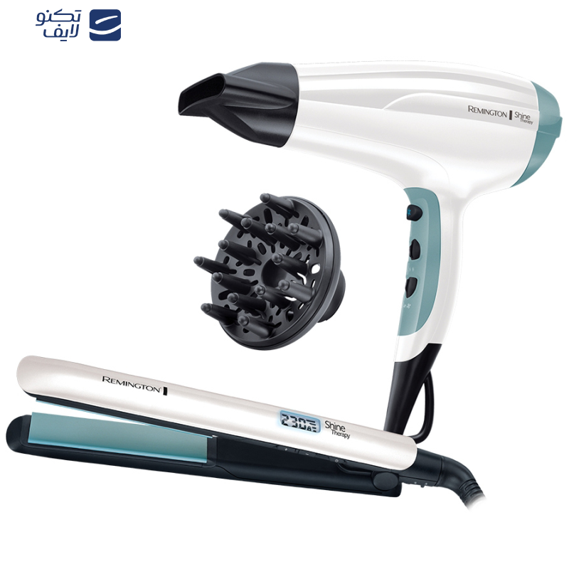 اتو مو و سشوار  رمینگتون مدل Shine Therapy S8500GP 