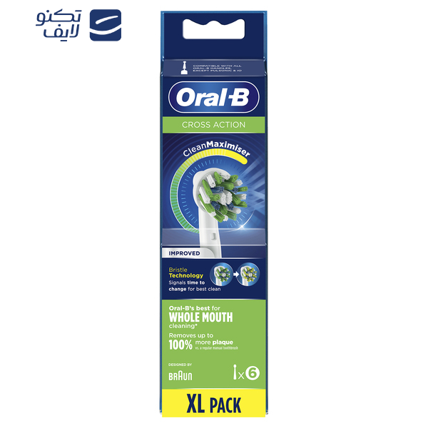 سری یدک مسواک برقی اورال-بی مدل Cross Action Clean Maximiser بسته 6 عددی سری یدک مسواک برقی اورال-بی مدل Cross Action Clean Maximiser بسته 6 عددی