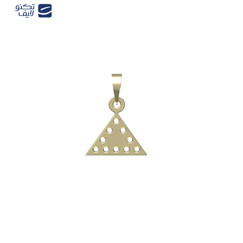 آویز گردنبند طلا 18 عیار زنانه مدوپد مدل مثلث کد PA1-10504 آویز گردنبند طلا 18 عیار زنانه مدوپد مدل مثلث کد PA1-10504