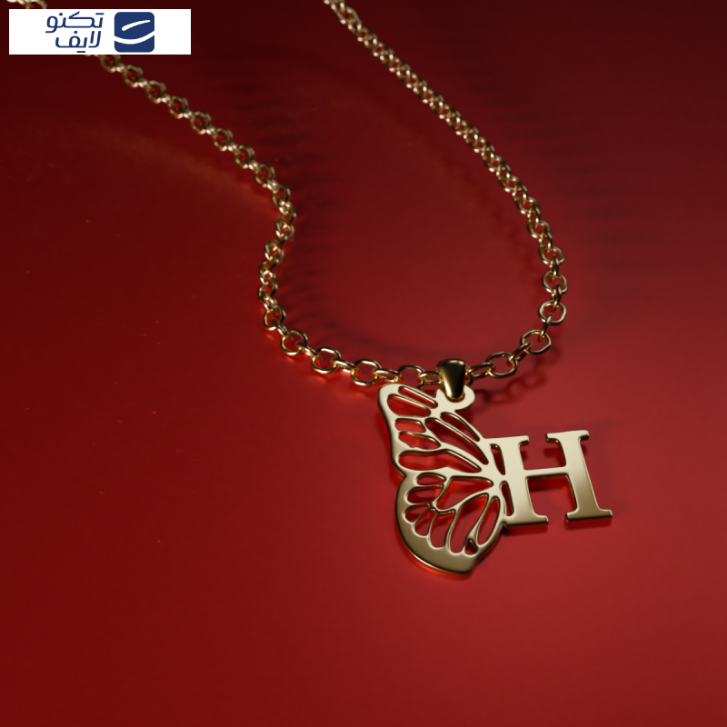 آویز گردنبند طلا 18 عیار زنانه مدوپد مدل H کد kc18888 آویز گردنبند طلا 18 عیار زنانه مدوپد مدل H کد kc18888