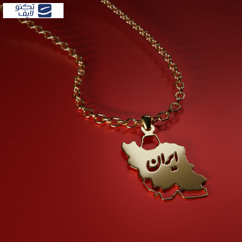 آویز گردنبند طلا 18 عیار زنانه مدوپد مدل  ایران کد kc18757