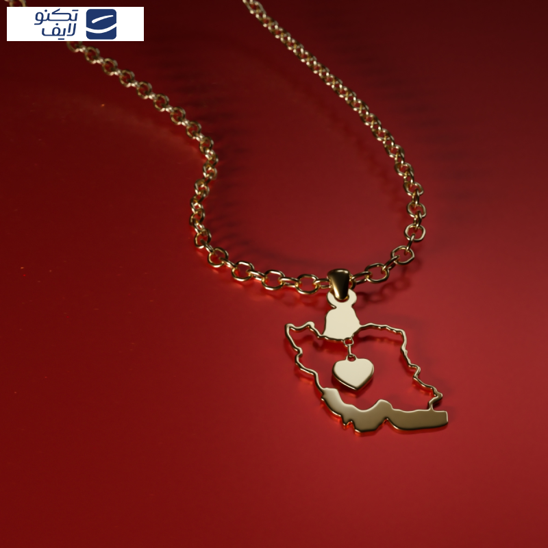 آویز گردنبند طلا 18 عیار زنانه مدوپد مدل نقشه ایران و کد kc18706 آویز گردنبند طلا 18 عیار زنانه مدوپد مدل نقشه ایران و کد kc18706