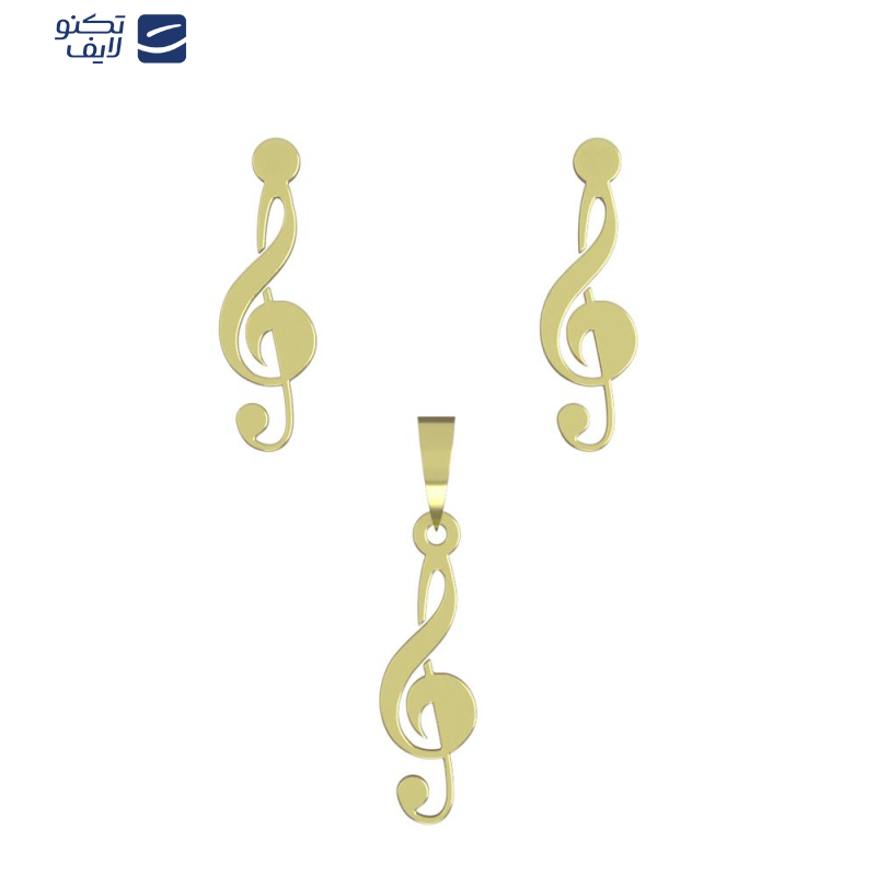 نیم ست طلا 18 عیار زنانه مدوپد مدل نت کد NA14546 نیم ست طلا 18 عیار زنانه مدوپد مدل نت کد NA14546