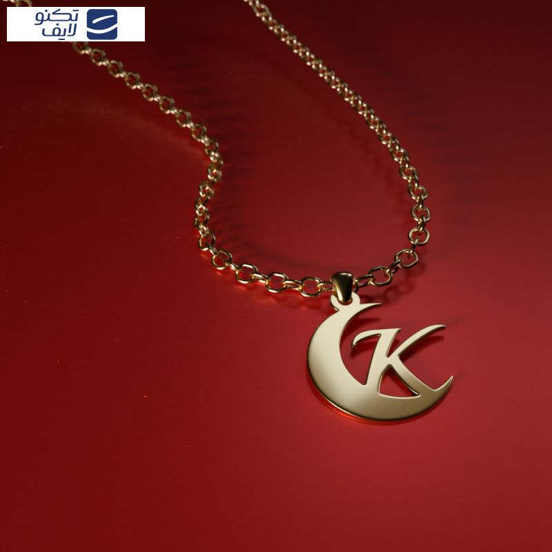 آویز گردنبند طلا 18 عیار زنانه مدوپد مدل K کد kc18989 آویز گردنبند طلا 18 عیار زنانه مدوپد مدل K کد kc18989