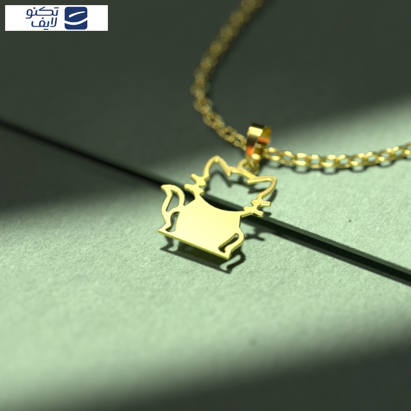 گردنبند طلا 18 عیار زنانه مدوپد مدل گربه کد B3-1-1001