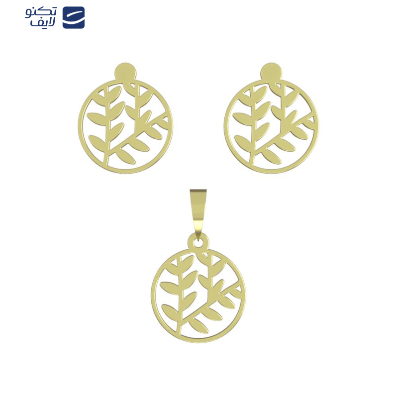 نیم ست طلا 18 عیار زنانه مدوپد مدل برگ کد NA14974 نیم ست طلا 18 عیار زنانه مدوپد مدل برگ کد NA14974