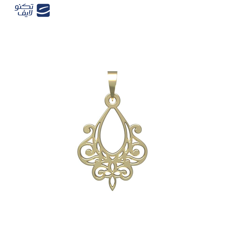 آویز گردنبند طلا 18 عیار زنانه مدوپد مدل هندسی کد PA1-15189 آویز گردنبند طلا 18 عیار زنانه مدوپد مدل هندسی کد PA1-15189