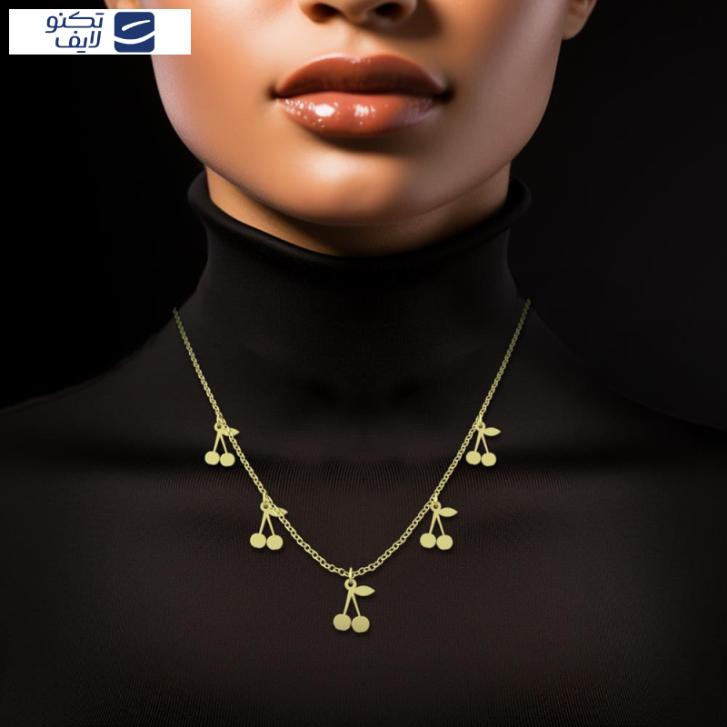 گردنبند طلا 18 عیار زنانه مدوپد مدل گیلاس کد RNA10963