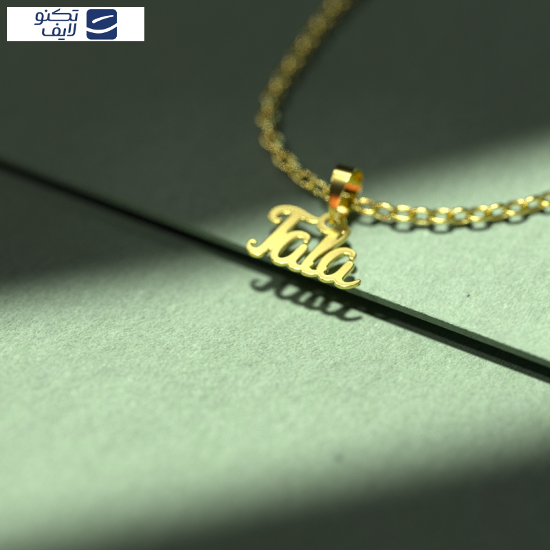 گردنبند طلا 18 عیار زنانه مدوپد مدل tala