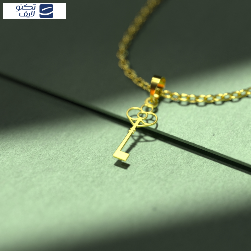 گردنبند طلا 18 عیار زنانه مدوپد مدل کلید کد F3-1-1091
