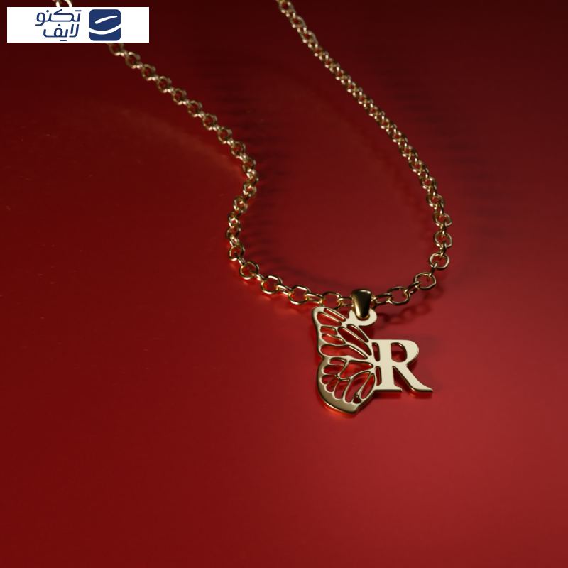 آویز گردنبند طلا 18 عیار زنانه مدوپد مدل R کد kc18864 آویز گردنبند طلا 18 عیار زنانه مدوپد مدل R کد kc18864