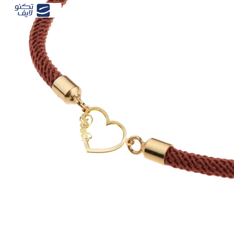 دستبند طلا 18 عیار زنانه مدوپد مدل اسم برکه berke کد DB18-11498