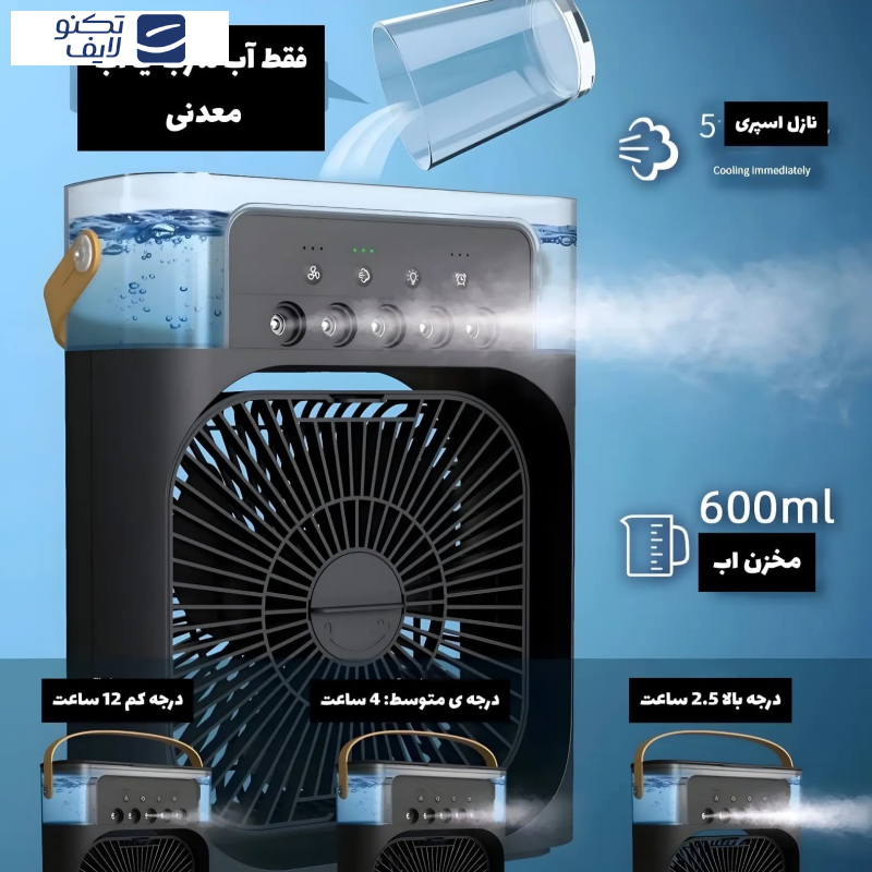 پنکه رومیزی مدل مه پاش ظرفیت 2000 میلی آمپر ساعت پنکه رومیزی مدل مه پاش ظرفیت 2000 میلی آمپر ساعت
