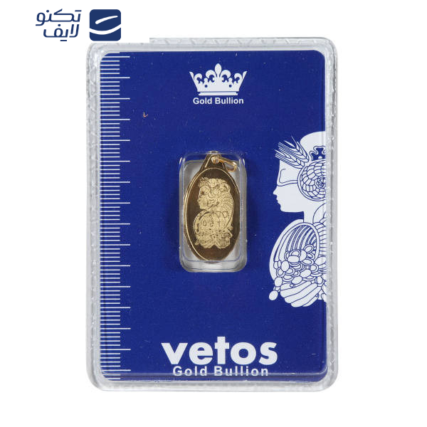 شمش طلا 18 عیار مدل ملکه Q-1403-10 شمش طلا 18 عیار مدل ملکه Q-1403-10