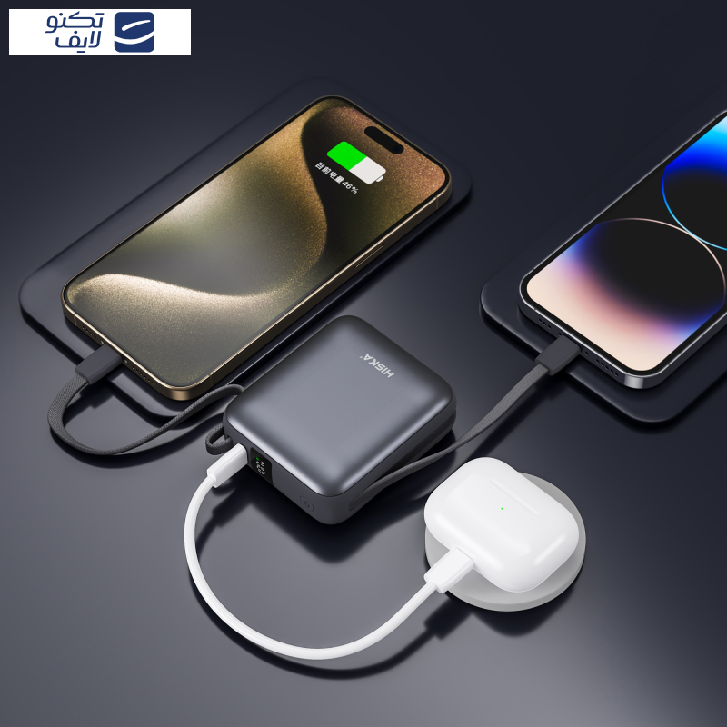 پاوربانک هیسکا مدل HP-131PD ظرفیت 10000 میلی آمپر ساعت پاوربانک هیسکا مدل HP-131PD ظرفیت 10000 میلی آمپر ساعت