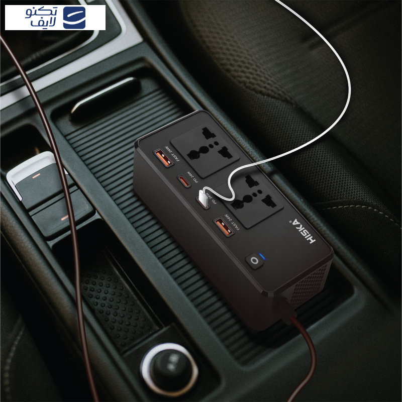 شارژرفندکی 200 وات هیسکا مدل CH-5519 شارژرفندکی 200 وات هیسکا مدل CH-5519