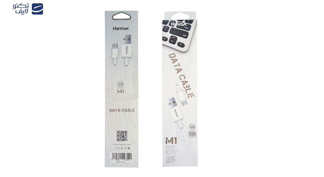 کابل تبدیل USB به microUSB هانروکس مدل M1 طول 1 متر کابل تبدیل USB به microUSB هانروکس مدل M1 طول 1 متر