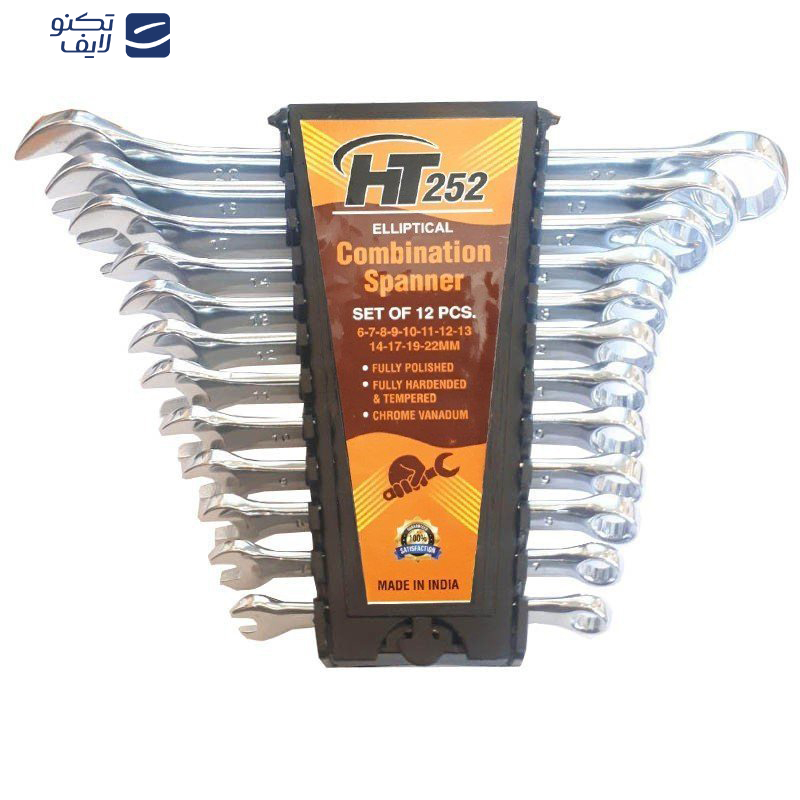 مجموعه ۱۲ عددی آچار یکسر تخت یکسر رینگی اچ تی مدل HT0-252 مجموعه ۱۲ عددی آچار یکسر تخت یکسر رینگی اچ تی مدل HT0-252