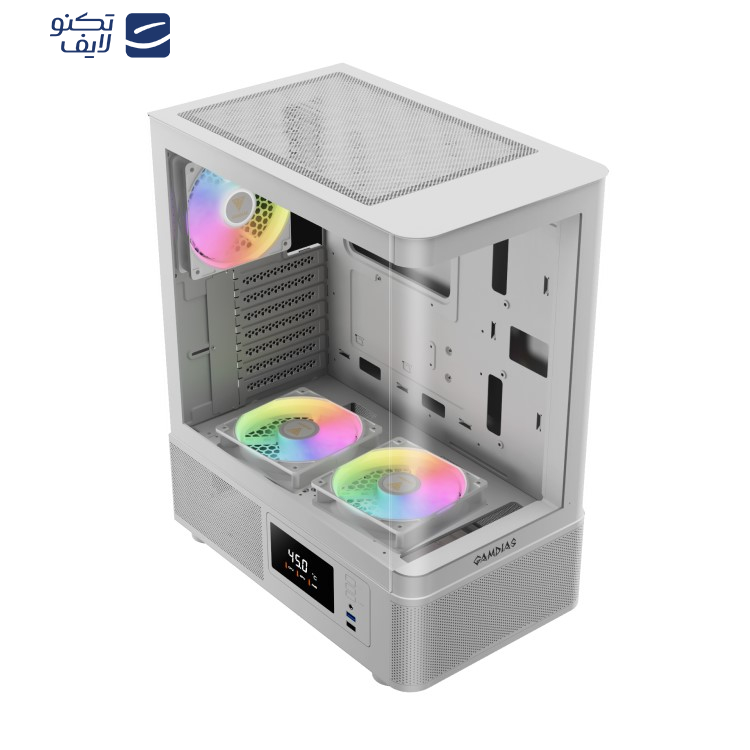 کیس کامپیوتر گیمینگ گیم دیاس مدل ATLAS E2 CG WH کیس کامپیوتر گیمینگ گیم دیاس مدل ATLAS E2 CG WH