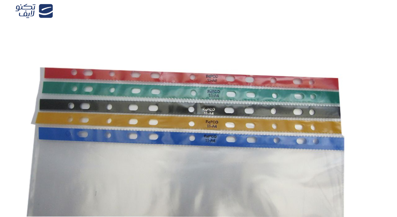 کاور A4 پاپکو مدل اندیکس رنگی بسته 100 عددی کاور A4 پاپکو مدل اندیکس رنگی بسته 100 عددی