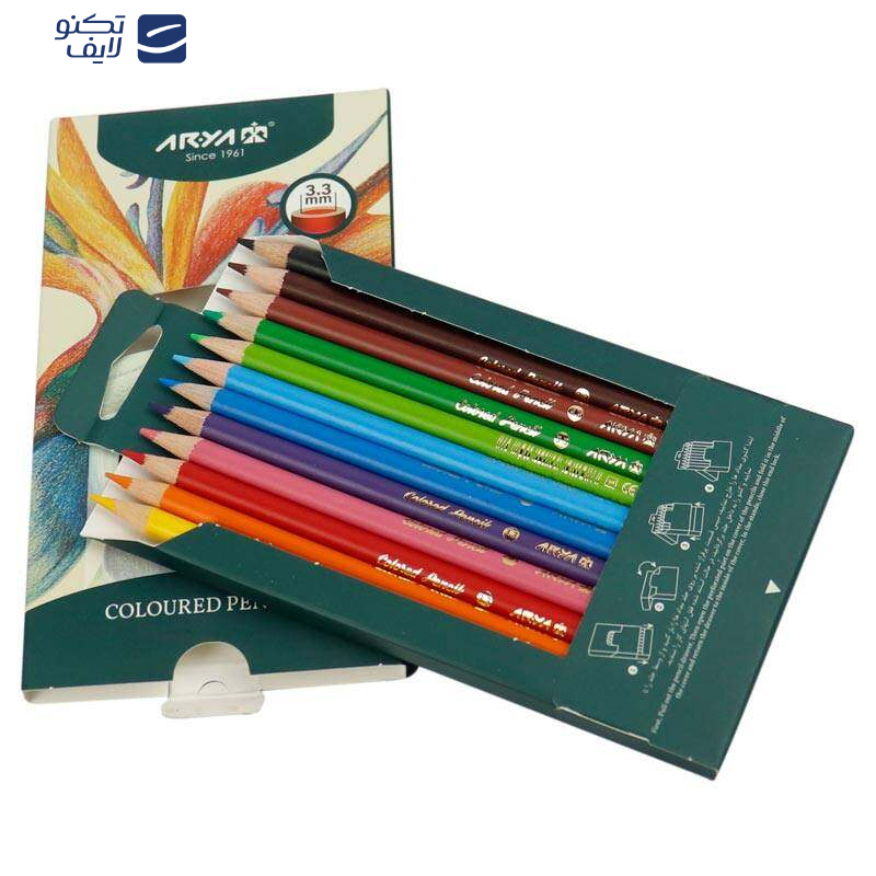 مداد رنگی 12 رنگ آریا مدل Artist مداد رنگی 12 رنگ آریا مدل Artist