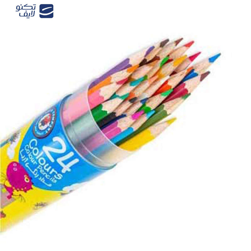 مداد رنگی 24 رنگ آریا مدل استوانه ای کد 3052 مداد رنگی 24 رنگ آریا مدل استوانه ای کد 3052