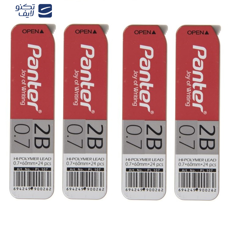 نوک مداد نوکی 0.7 میلی متری پنتر مدل Highpolymer بسته 4 عددی نوک مداد نوکی 0.7 میلی متری پنتر مدل Highpolymer بسته 4 عددی