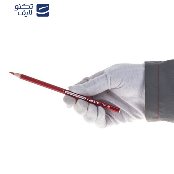 مداد قرمز آریا کد 3002 بسته 6 عددی 